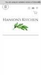 Mobile Screenshot of hansonskitchen.com